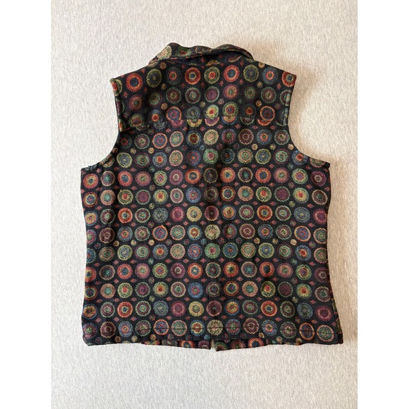Christopher & Banks Womens Large Circle Pattern Vest - Picture 2 of 4